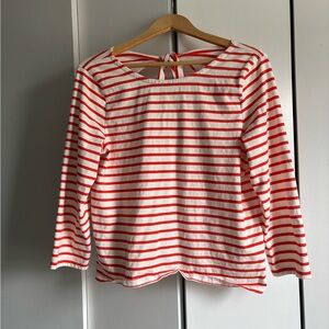 Striped Red and White Sailor Top